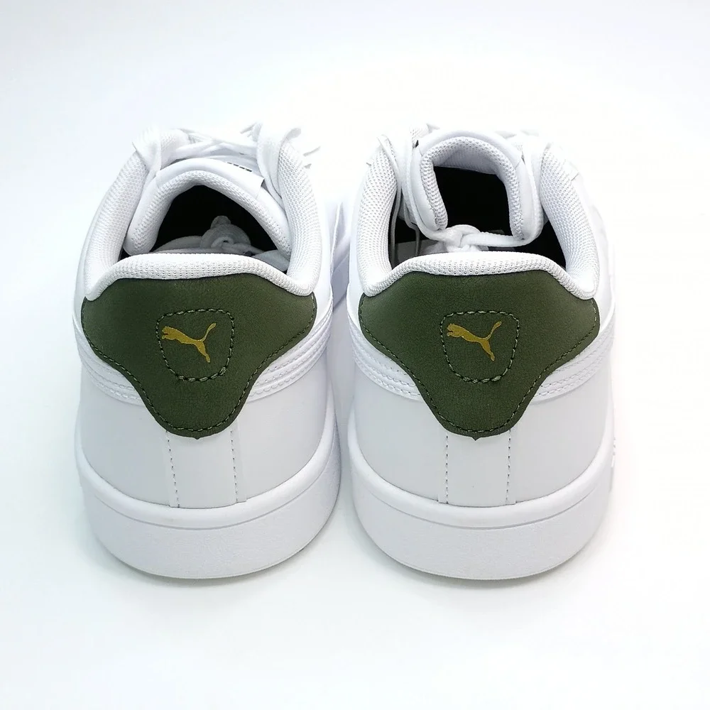 Puma Ace Court Shoe Men Size 12 White Synthetic Leather Sneakers 406570 01